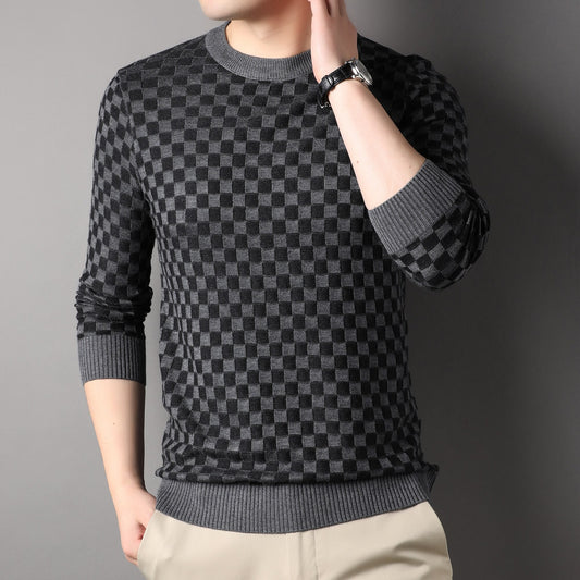 Sweater Men Long Sleeve Knitted - dealod