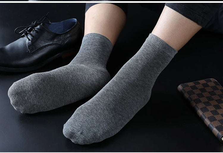 5 Pairs High Quality Cotton Casual Socks Plus Size US7-14