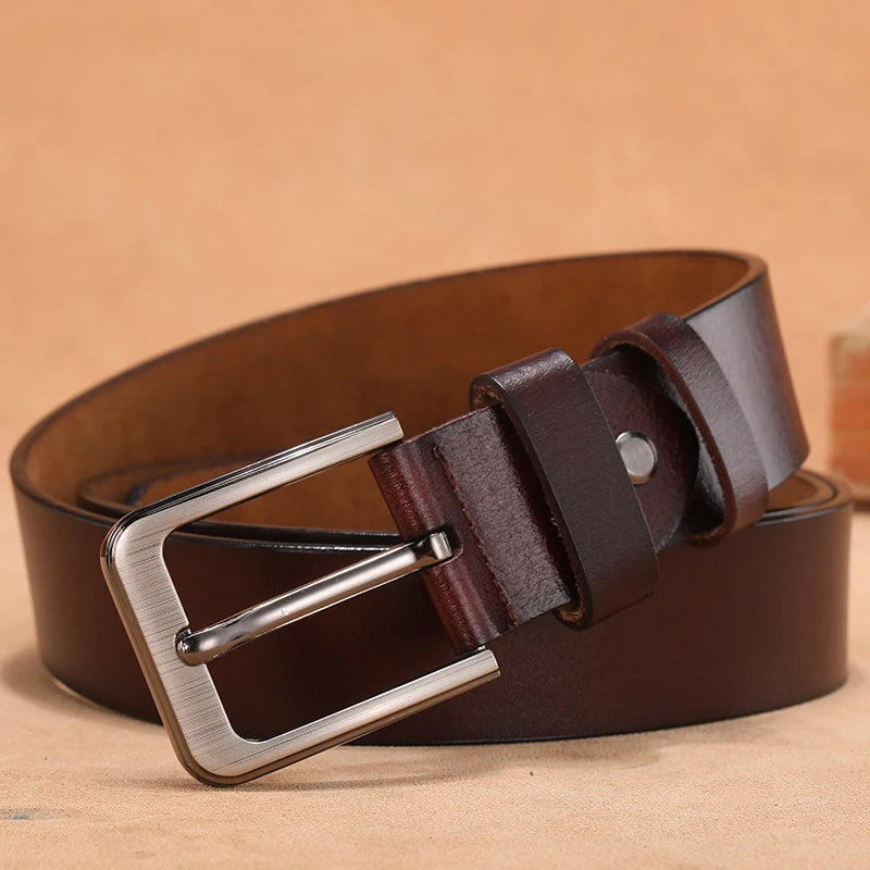 Men's belts plus size leather 110 120 130 140 150 160 170cm - dealod