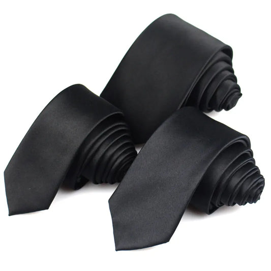 Classic black ties 3 sizes - dealod