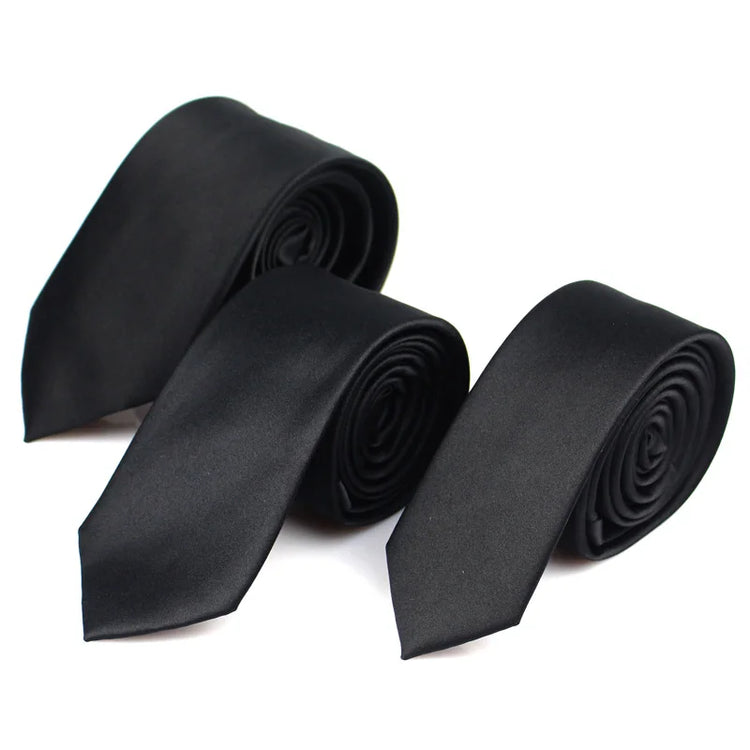 Classic black ties 3 sizes - dealod