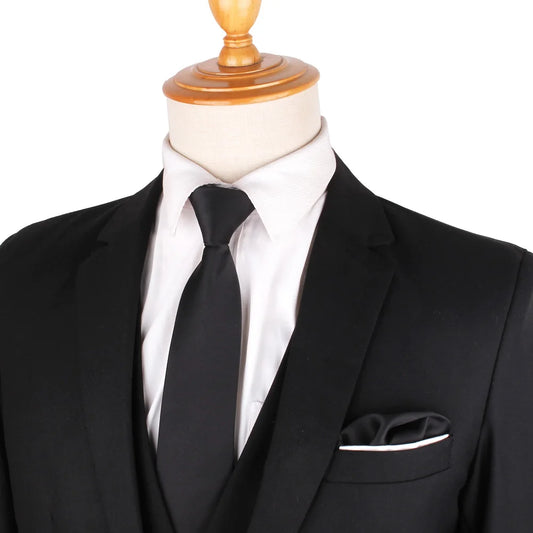 Classic black ties 3 sizes - dealod