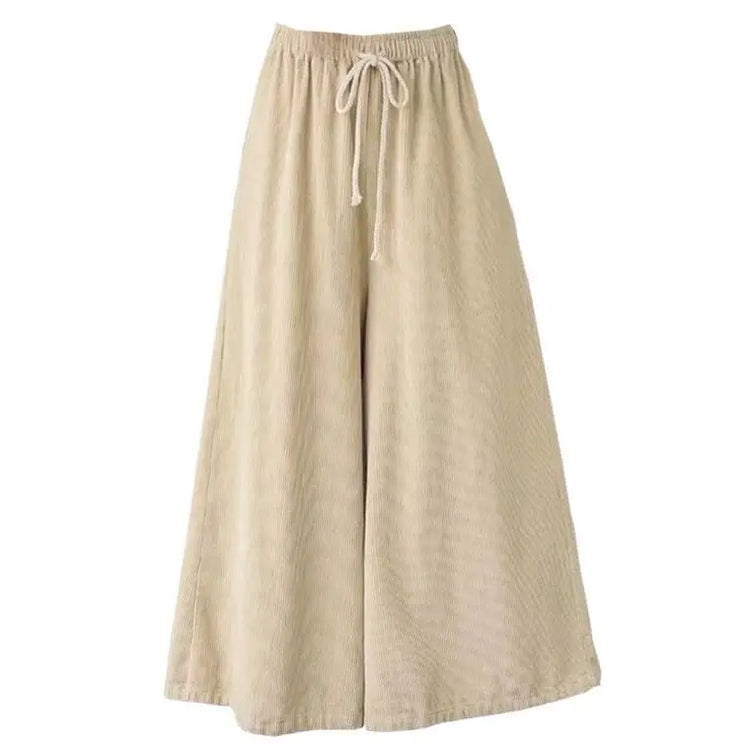 Loose-fitting cotton and linen pants - dealod