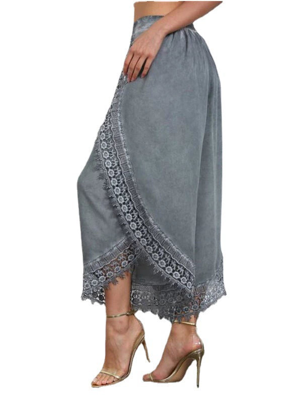 New Wide Leg Lace Pants