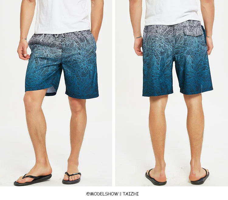 Quick-drying swim shorts with various prints - dealod