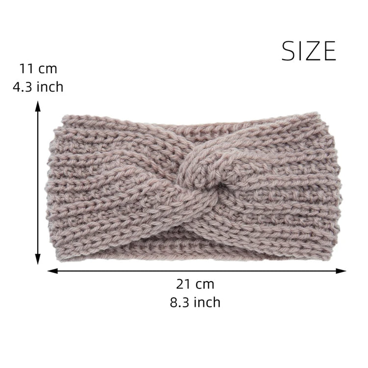 Winter Wide Ears Knitted Headband