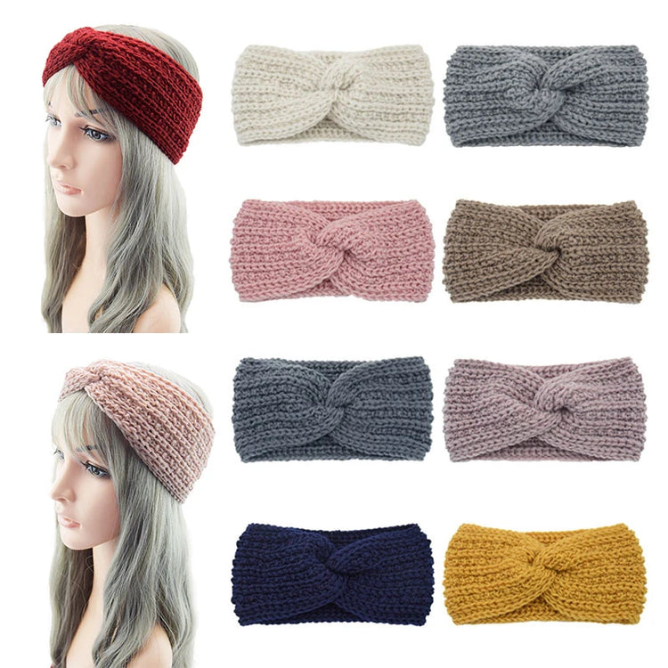 Winter Wide Ears Knitted Headband