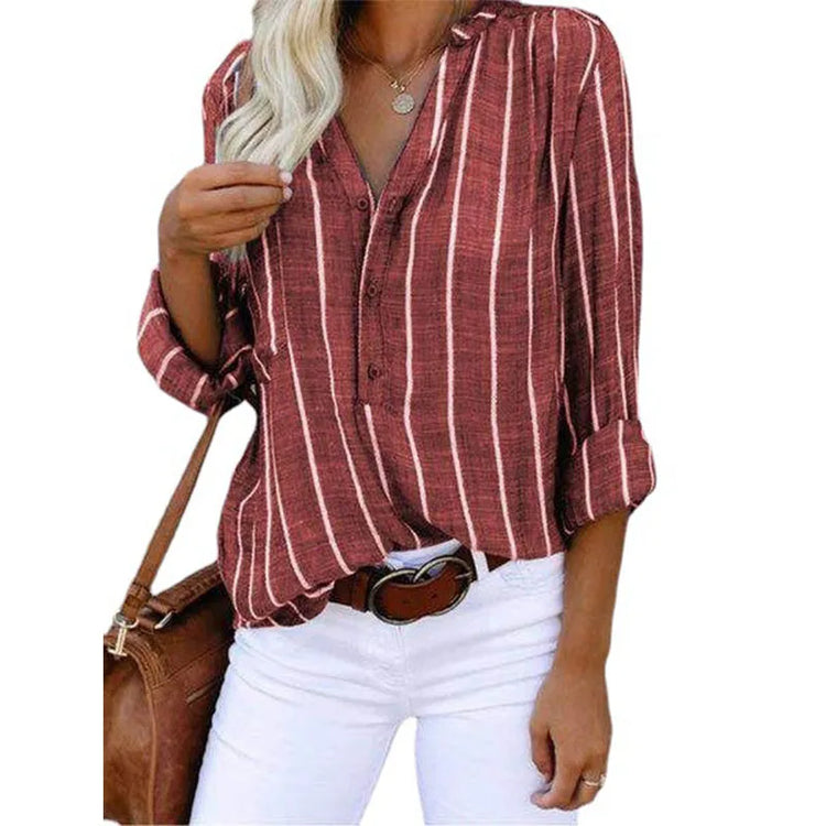 Striped Loose Casual Shirts