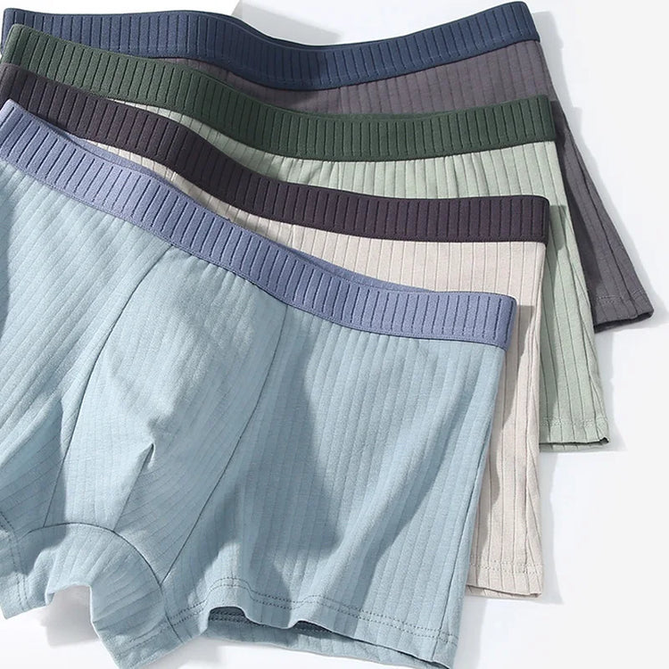 100% Cotton Panties Striped Antibacterial Briefs - dealod
