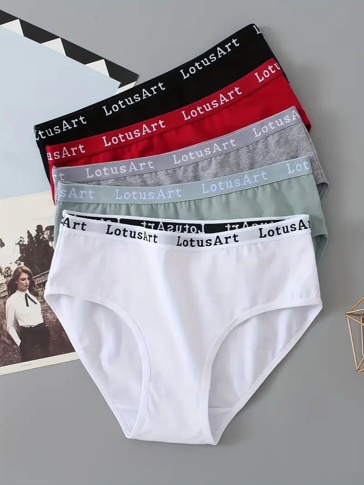 2pcs/set High Waist Cotton Panties