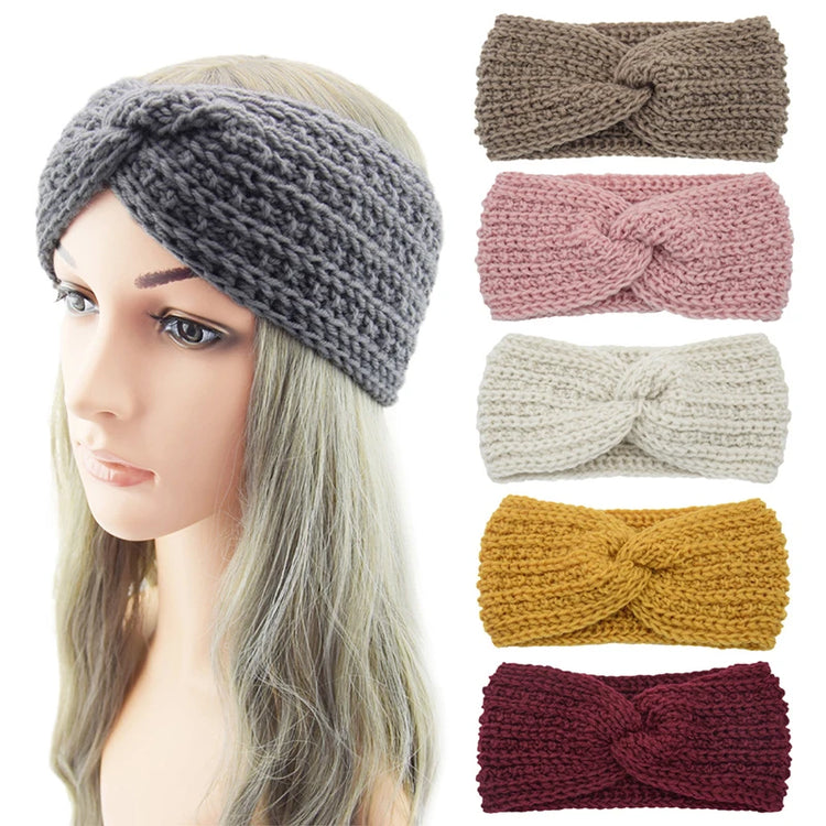 Winter Wide Ears Knitted Headband