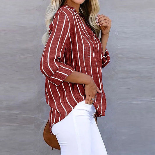 Striped Loose Casual Shirts