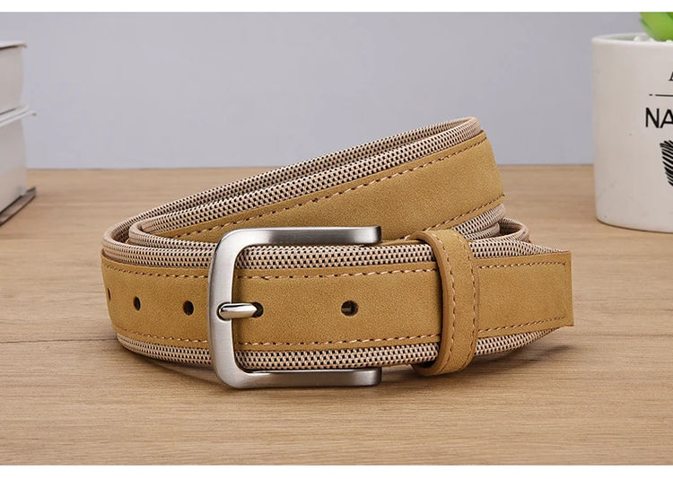 3.5cm and 4.0cm wide suede leather belt - dealod