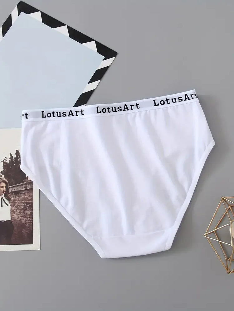 2pcs/set High Waist Cotton Panties