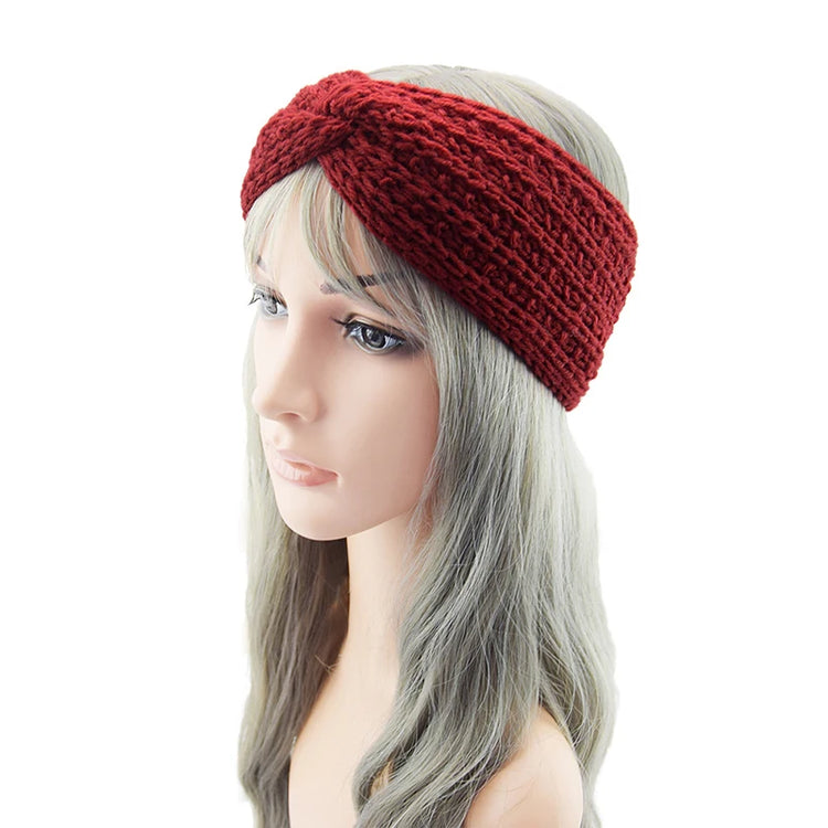 Winter Wide Ears Knitted Headband