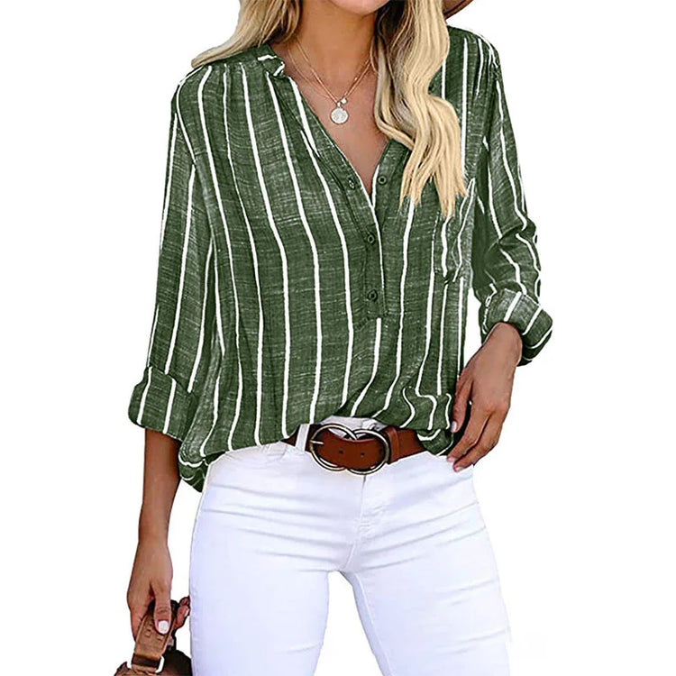 Striped Loose Casual Shirts