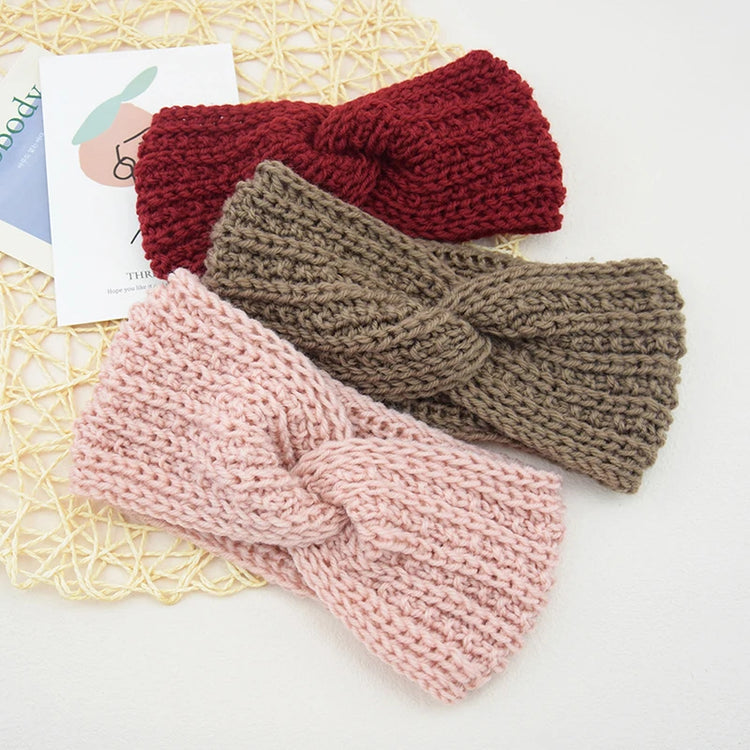 Winter Wide Ears Knitted Headband