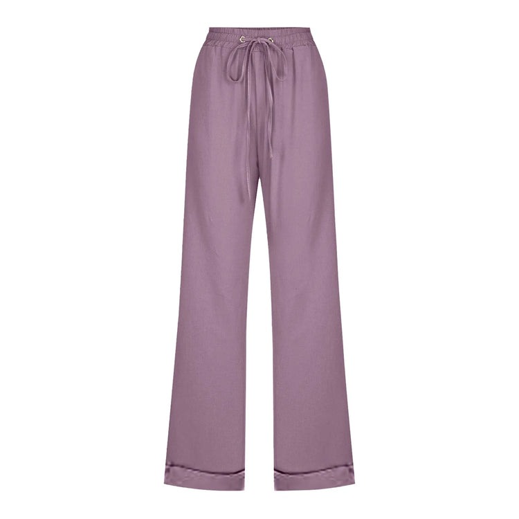 Solid Color Casual Pants