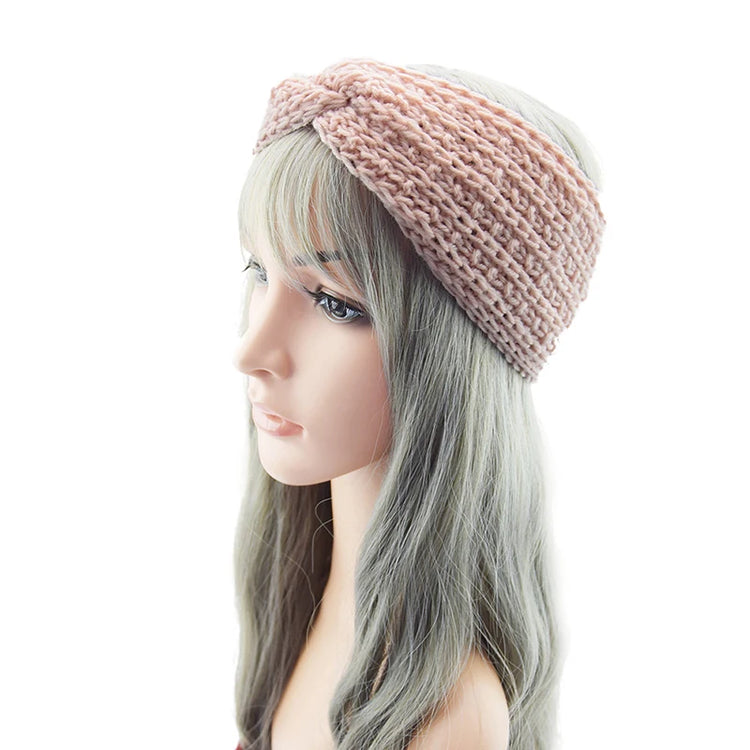 Winter Wide Ears Knitted Headband