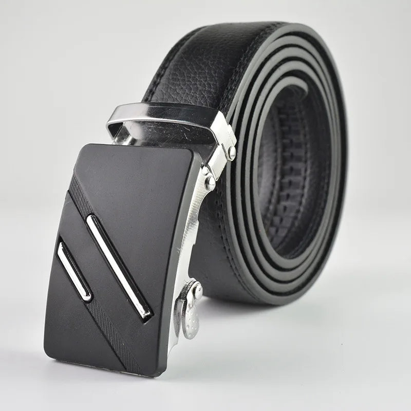 Black Belts with Leather Automatic Buckle - dealod