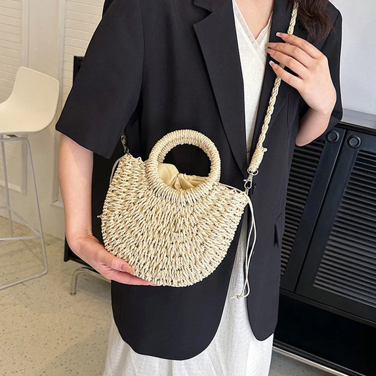 openwork crossbody shoulder bag