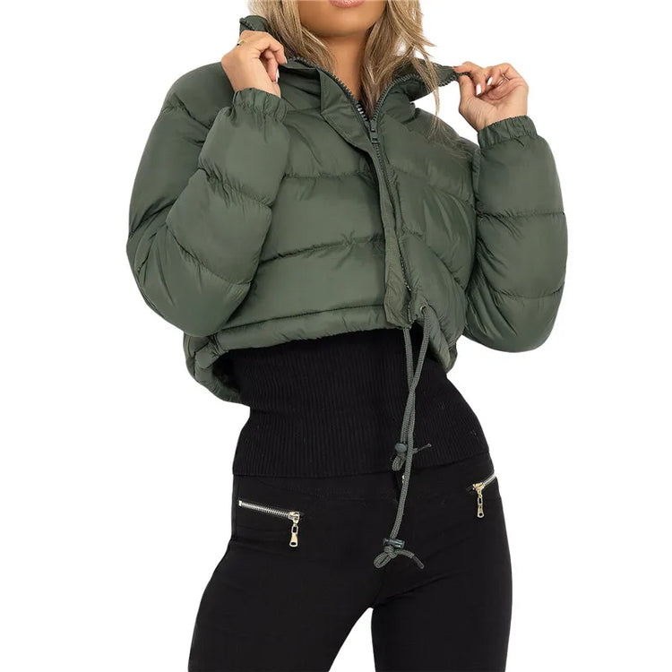 Long Sleeve Stand Collar Zipper Jackets