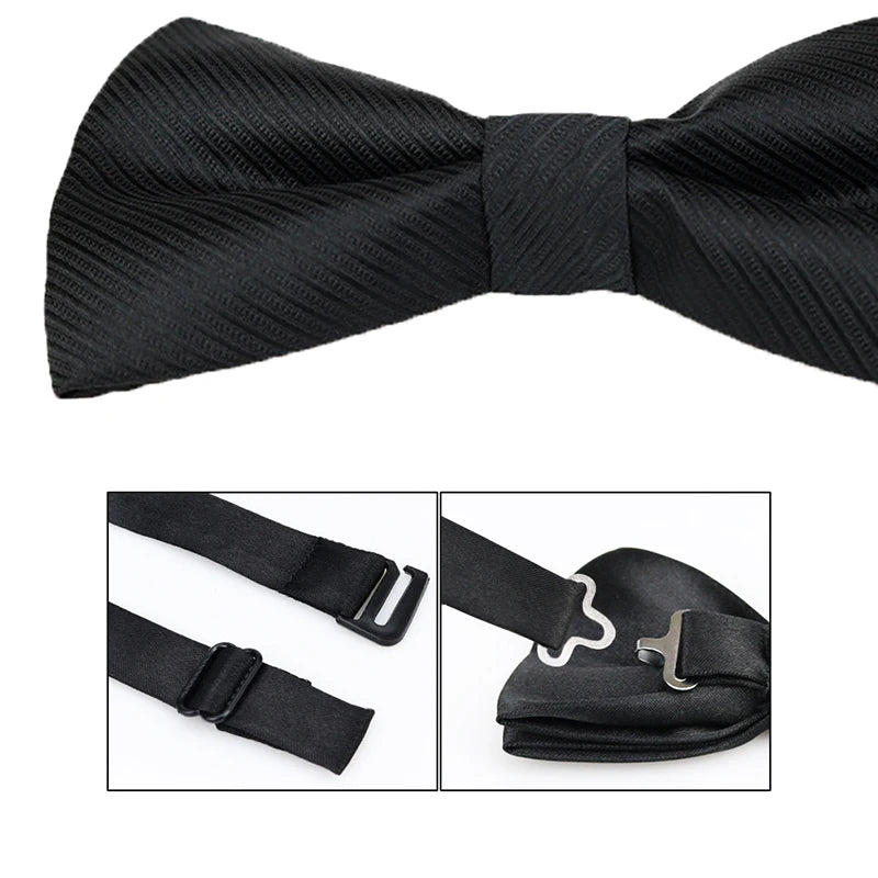 Black bow ties, 9 models - dealod