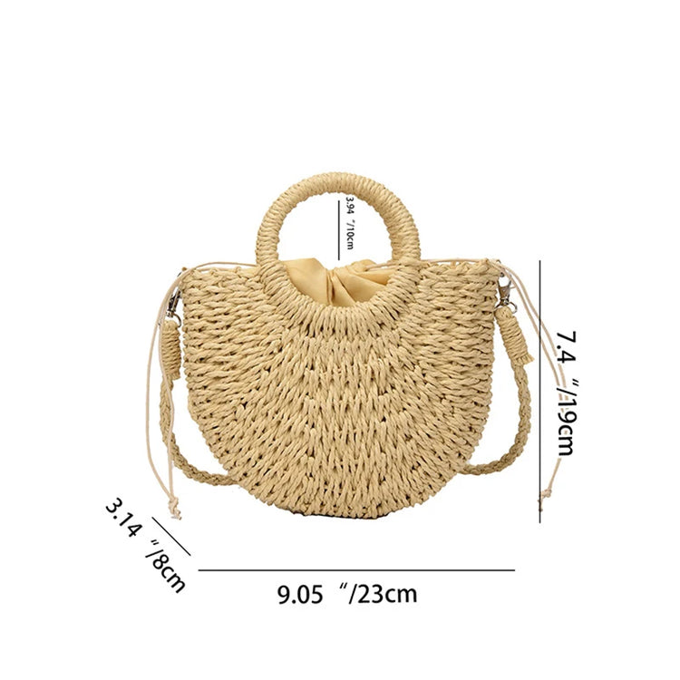 openwork crossbody shoulder bag