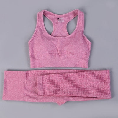 2 Piece Seamless Yoga Set - dealod