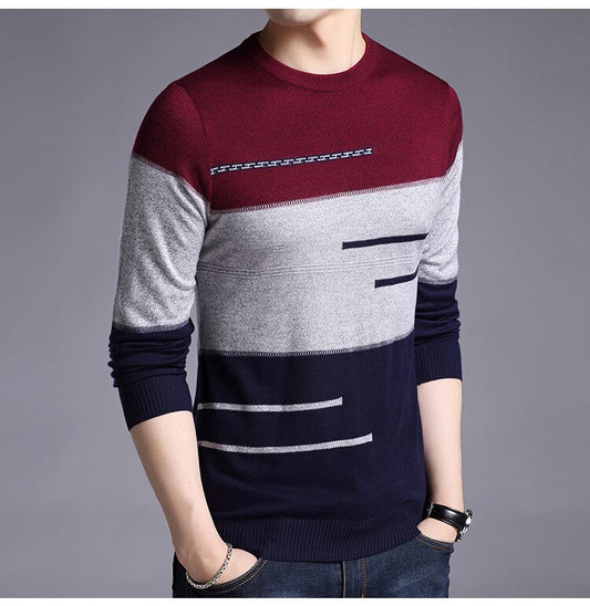 Jersey Striped Sweaters - dealod