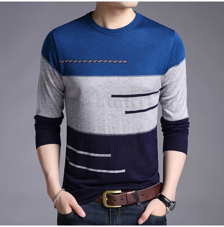 Jersey Striped Sweaters - dealod