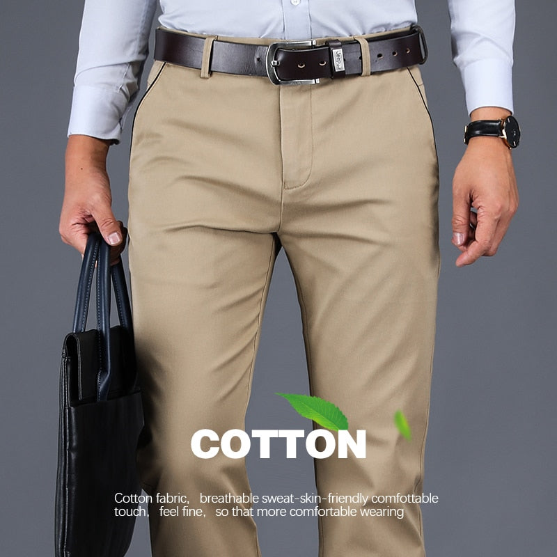 Cotton Casual Pants Style Straight Loose - dealod