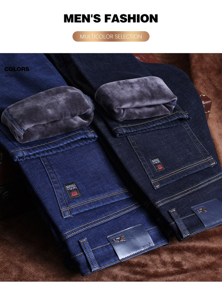 Jeans Classic Style Pants Black Blue - dealod