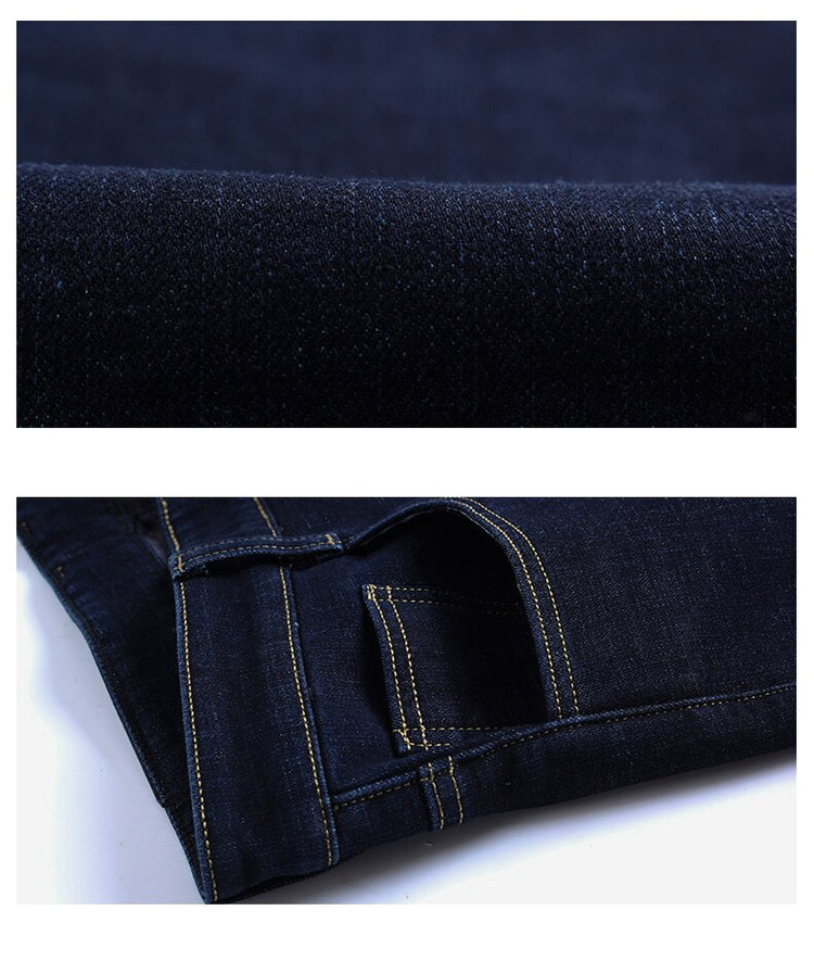 Jeans Classic Style Pants Black Blue - dealod