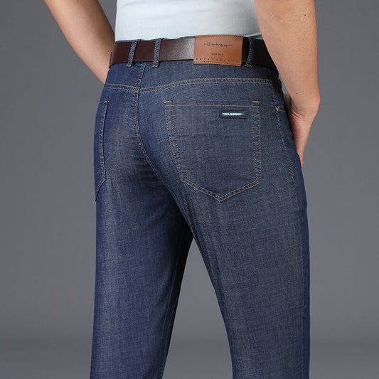 Summer Casual Men Jeans Pants Mid - dealod