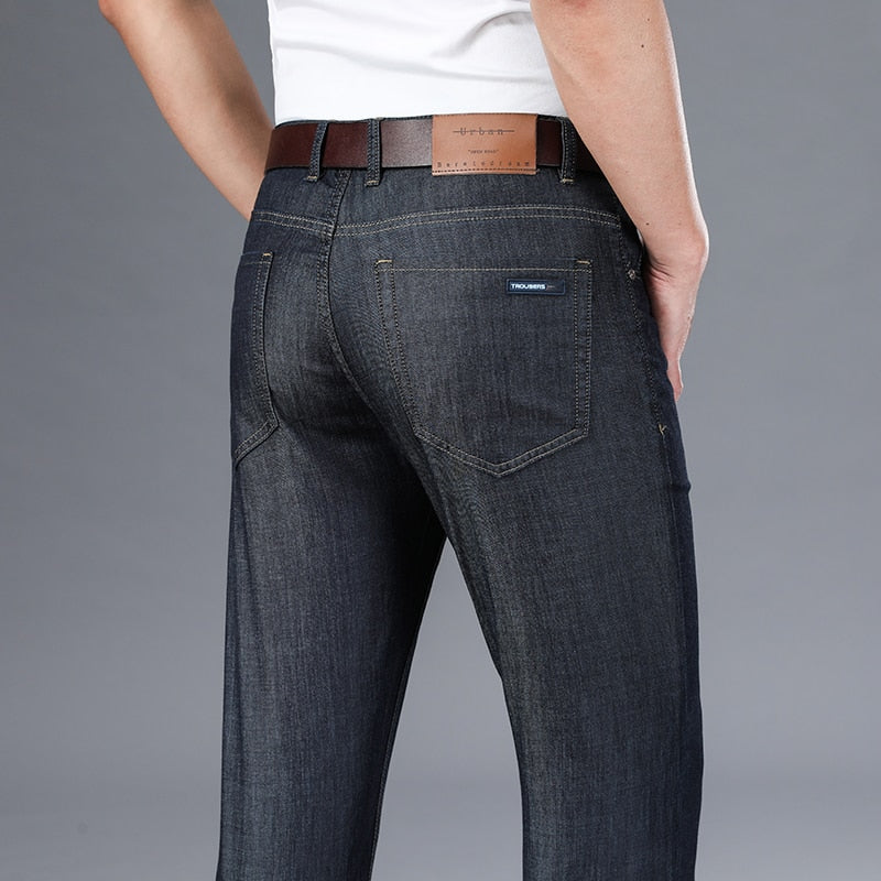 Summer Casual Men Jeans Pants Mid - dealod