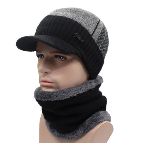 Wool knited Winter Beanie hat For Men - dealod